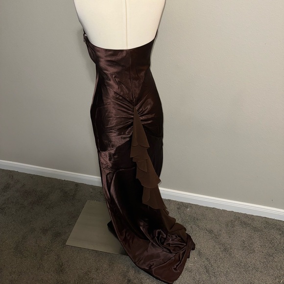 David’s Bridal Halter Bridesmaid Dress - Picture 5 of 7